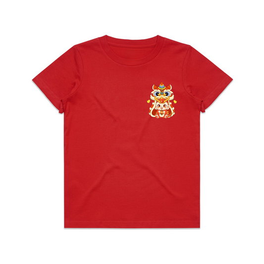 Youth-Teen Dragon Tee Red