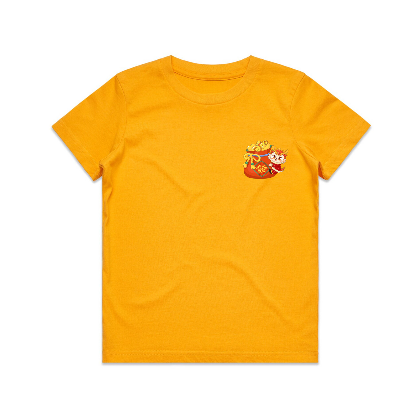 Youth-Teen Dragon Tee Gold